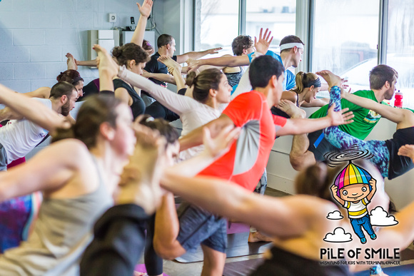 Yoga+Beer Benefit to Pile of Smile Class